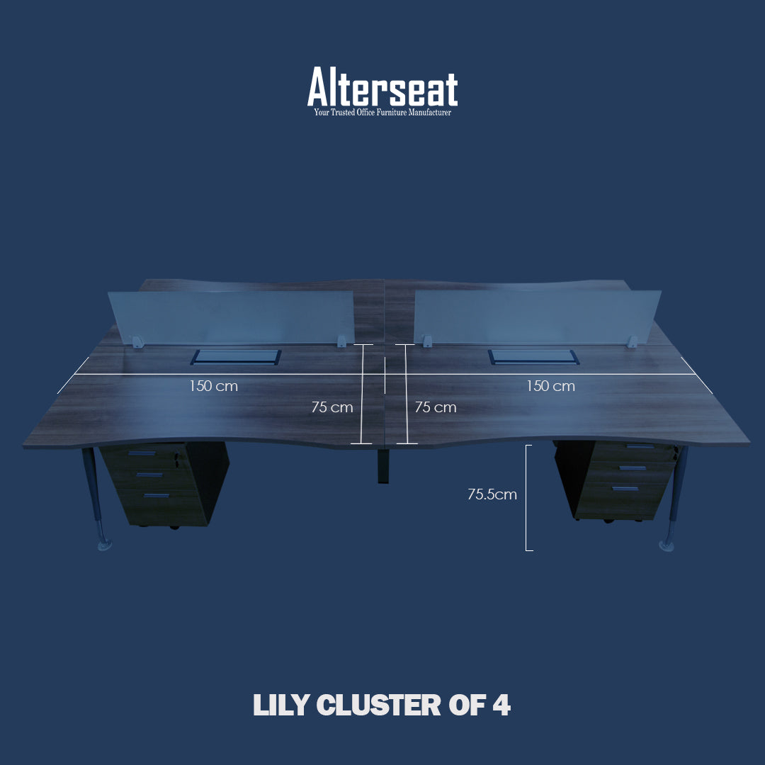 Lily Cluster of 4 Tables