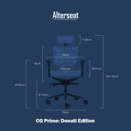 (Donati® Edition) CG Prime Gold Standard Ergonomic Chair